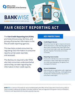 Fair Credit Reporting Act | OCC