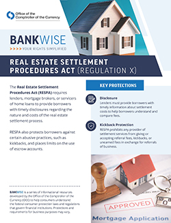 Real Estate Settlement Procedures Act fact sheet