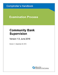 Comptroller's Handbook: Community Bank Supervision Cover Image