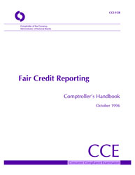 Comptroller's Handbook: Fair Credit Reporting Cover Image