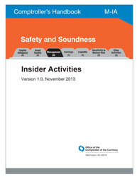 Comptroller's Handbook: Insider Activities Cover Image