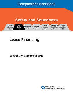 Comptroller's Handbook: Lease Financing Cover Image