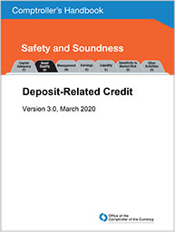 Comptroller's Handbook: Deposit-Related Credit Cover Image