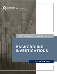 Licensing Manual - Background Investigations Cover Image