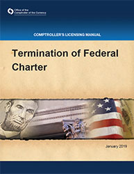 Licensing Manual - Termination of Federal Charter Cover Image