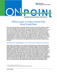 Office Loans in Urban Areas Hold Most Credit Risk