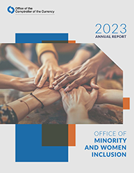 2023 Office of Minority and Women Inclusion (OMWI) Annual Report Cover Image