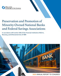 Report to Congress on Preserving and Promoting Minority Depository Institutions 2023 Cover Image