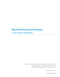 Shared National Credits 2024 Cover Image